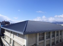 京都市立西院中学校整備工事 体育館棟屋根改修工事